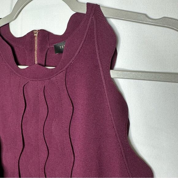 TED BAKER Rickrack Scalloped Rianori Shift Dress NWT in Size 5 (12) - Picture 5 of 11